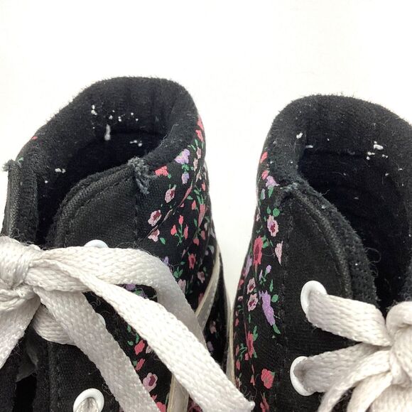 Vans OTW -Women's Sz 6 - Sk8 Hi -Black/Mini Flowers -Floral Skate Shoes - 721356 - Picture 6 of 11